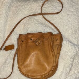 Coach Light Brown Leather Crossbody Bag